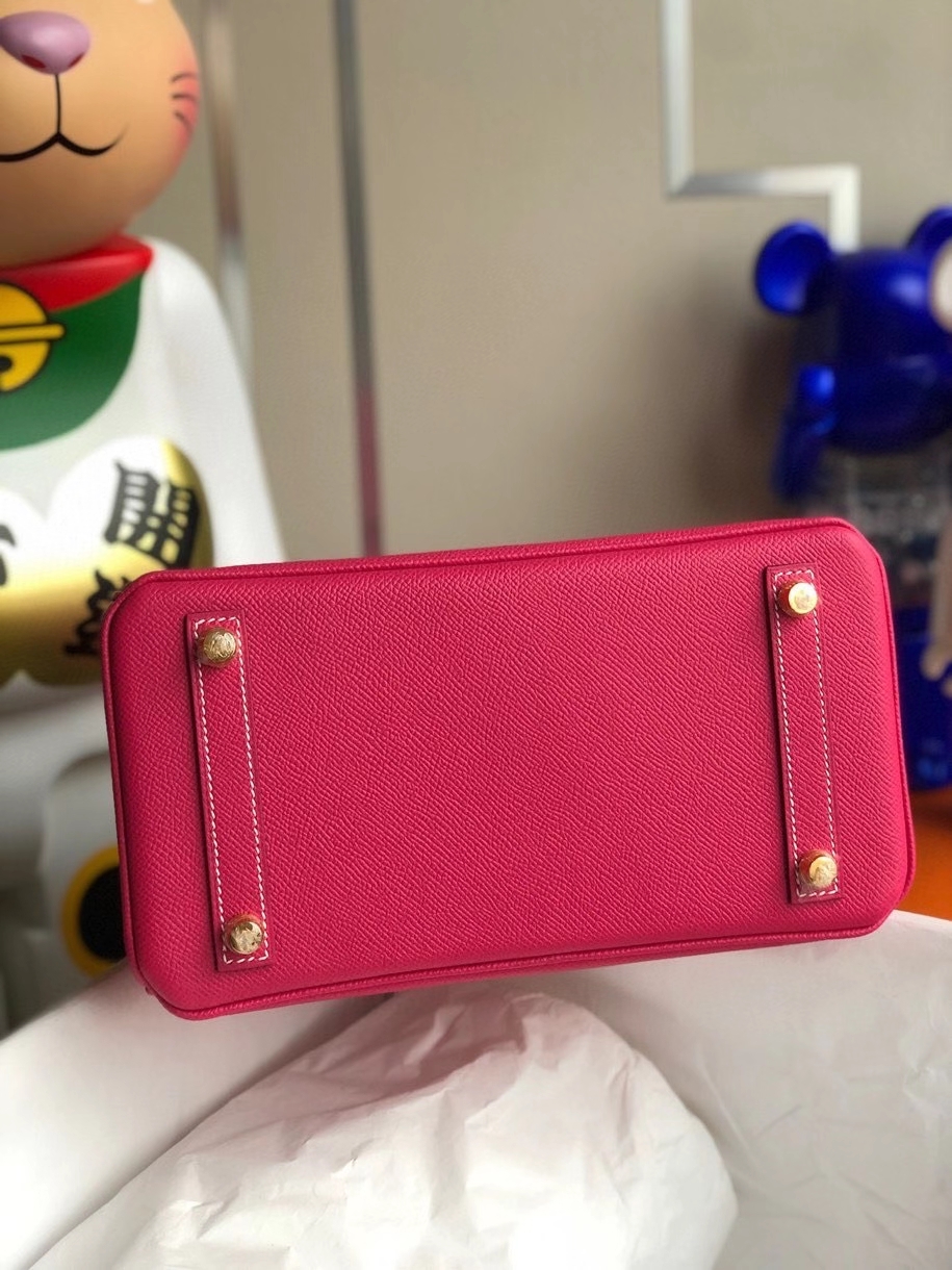 Hermès（爱马仕）Birkin 25cm Epsom 原厂掌纹皮 E5 糖果粉 金扣
