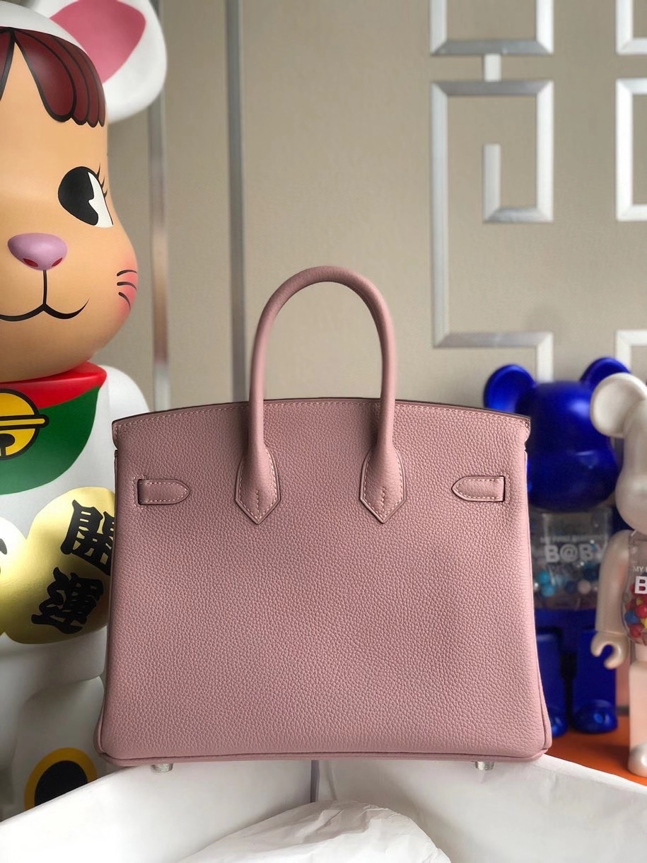 Hermès（爱马仕）Birkin 25cm 原厂小牛皮 4W紫藤色 银扣 顶级手缝 现货