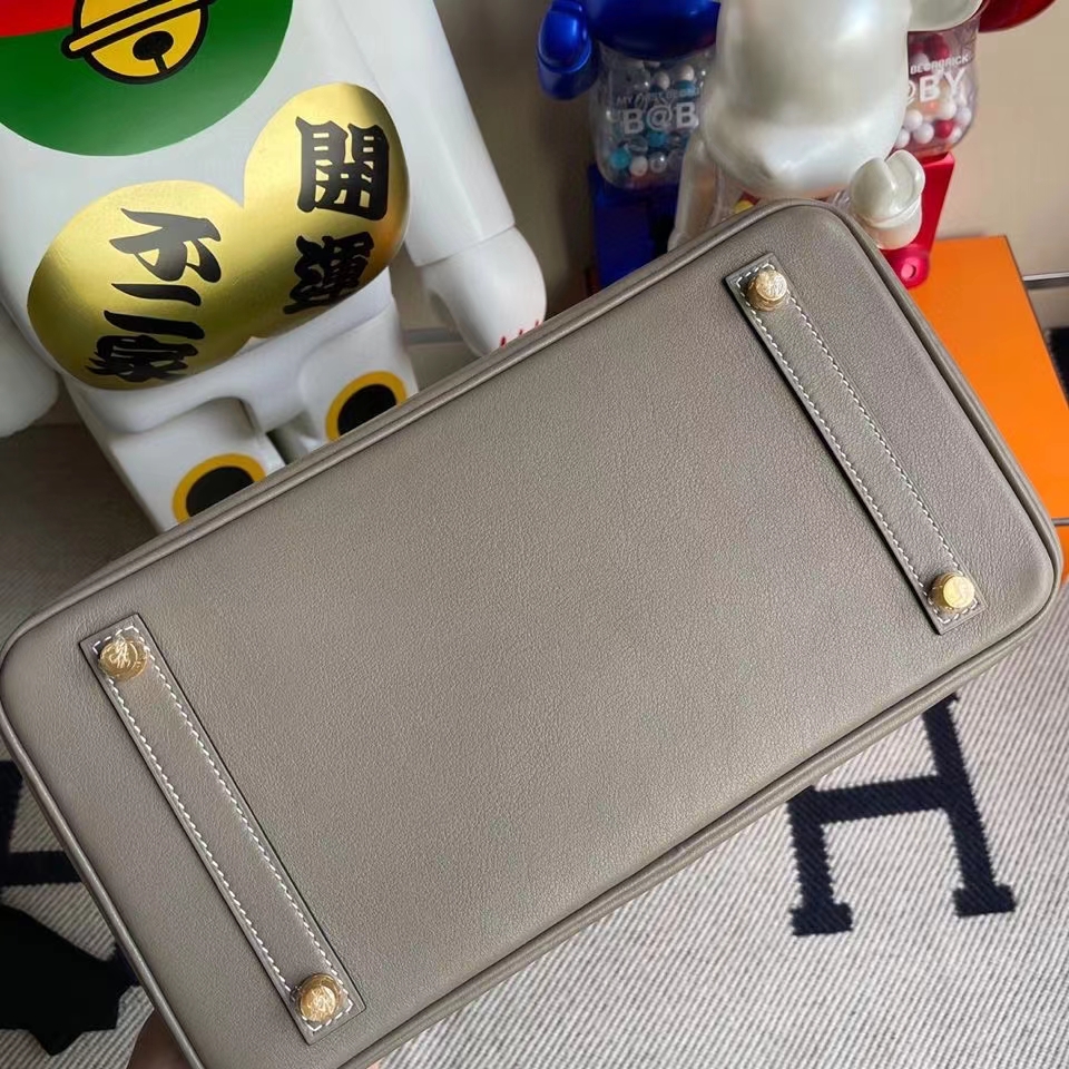 Hermès（爱马仕）Birkin 30cm Swift  M8 沥青灰 gris Ashpite 金扣 顶级手缝 现货
