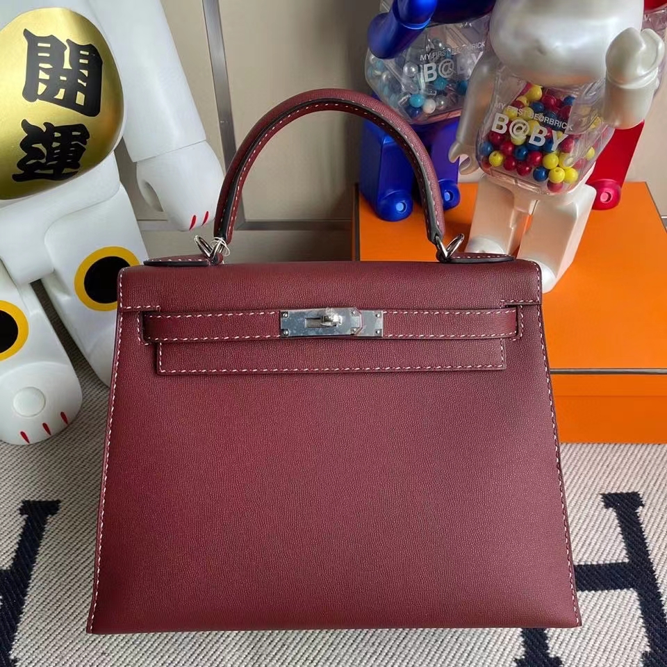 Hermès（爱马仕）Kelly 28cm GM皮 ck55 爱马仕红 银扣 顶级手缝 现货