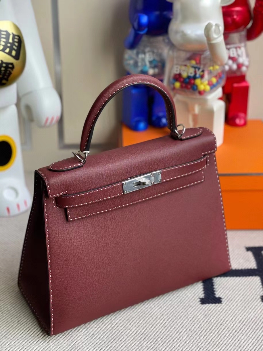 Hermès（爱马仕）Kelly 28cm GM皮 ck55 爱马仕红 银扣 顶级手缝 现货