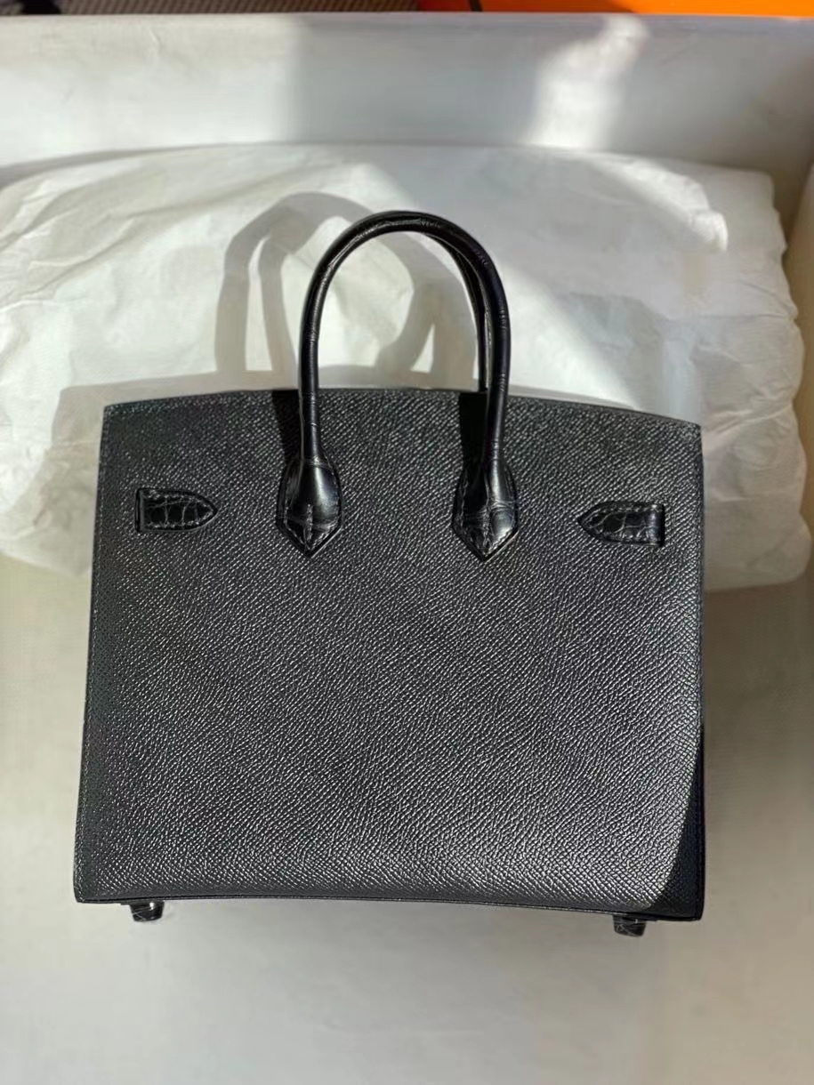 Hermès（爱马仕）Birkin 20cm 小房子 黑色黑扣 so black 限量现货