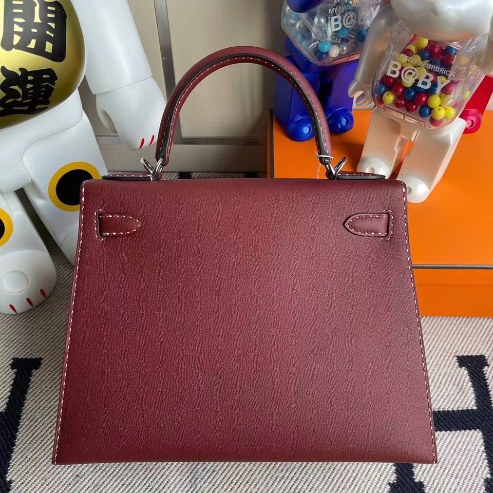 Hermès（爱马仕）Kelly 28cm GM皮 ck55 爱马仕红 银扣 顶级手缝 现货