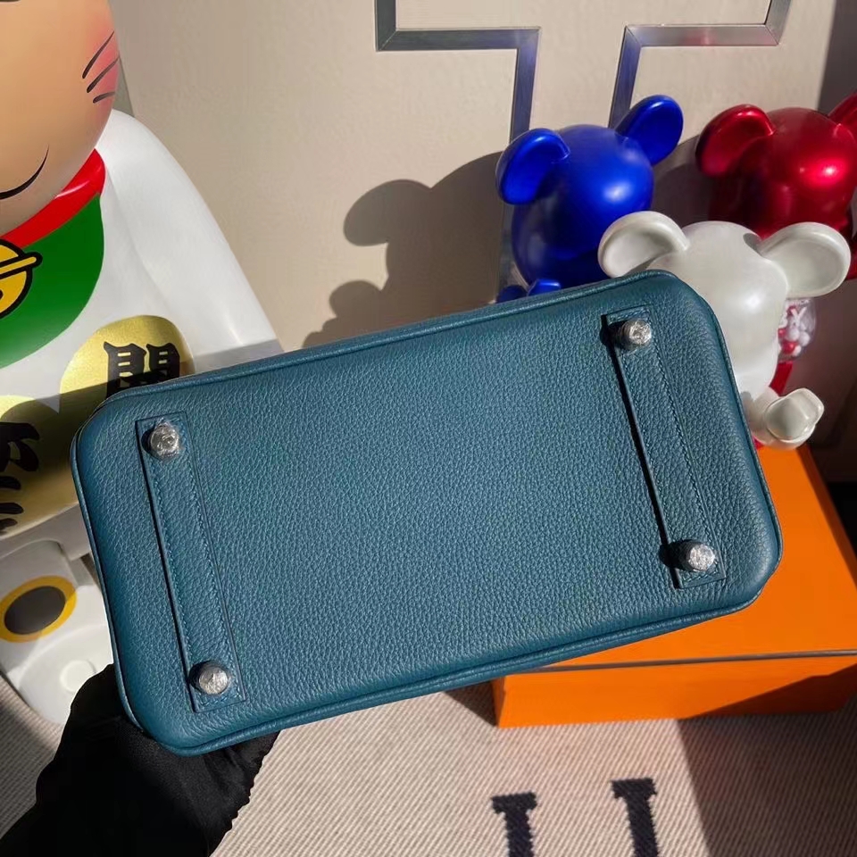 Hermès（爱马仕）Birkin 25cm Touch 系列 w0博斯普鲁斯绿 鳄鱼 银扣 顶级手缝 定制