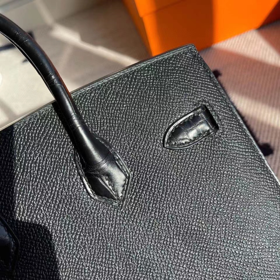 Hermès（爱马仕）Birkin 20cm 小房子 黑色黑扣 so black 限量现货