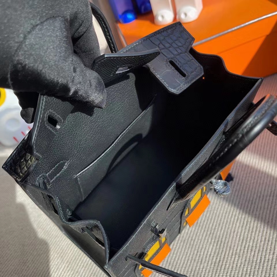 Hermès（爱马仕）Birkin 20cm 小房子 黑色黑扣 so black 限量现货