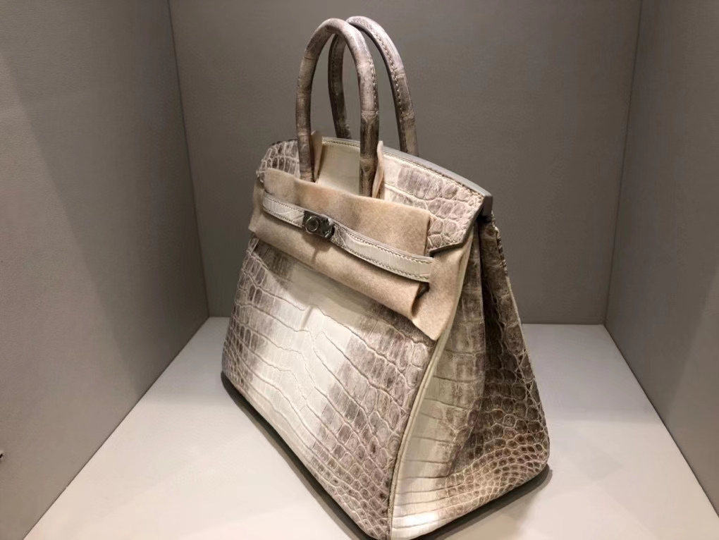 Hermès(爱马仕)Birkin 25cm Himalaya 喜马拉雅 银扣 顶级手缝 现货-拉尔森鳄鱼皮具定制 - 爱马仕包包官网 Hermès(爱马仕)Birkin 25cm Himalaya 喜马拉雅 银扣 顶级手缝 现货