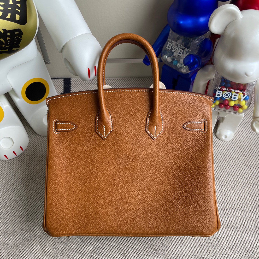 Hermès（爱马仕）Birkin 铂金包 马鞍皮ck37 金棕色 金扣 25cm 顶级手缝 现货