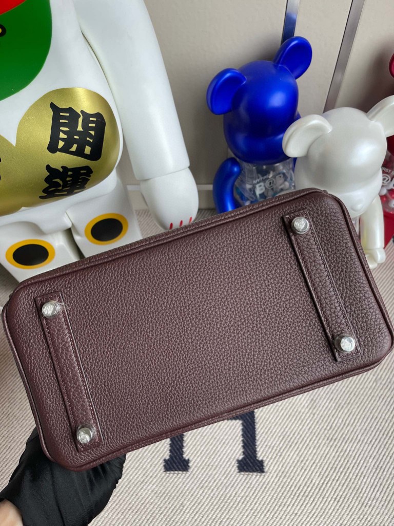 Hermès(爱马仕)Birkin 铂金包 原厂小牛皮 togo皮 0G 马鞍红 银扣 25cm-拉尔森鳄鱼皮具定制 - 爱马仕包包官网 Hermès(爱马仕)Birkin 铂金包 原厂小牛皮 togo皮 0G 马鞍红 银扣 25cm