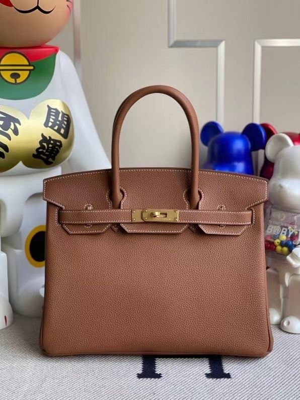 Hermès（爱马仕）Birkin 铂金包 原厂小牛皮 togo ck37金棕色 gold 金扣 25cm 现货