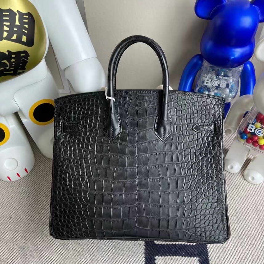 Hermès(爱马仕)Birkin 铂金包 Alligator matt 雾面鳄鱼 ck89 黑色 Noir 金扣 25cm 顶级手缝 定制-拉尔森鳄鱼皮具定制 - 爱马仕包包官网 Hermès(爱马仕)Birkin 铂金包 Alligator matt 雾面鳄鱼 ck89 黑色 Noir 金扣 25cm 顶级手缝 定制