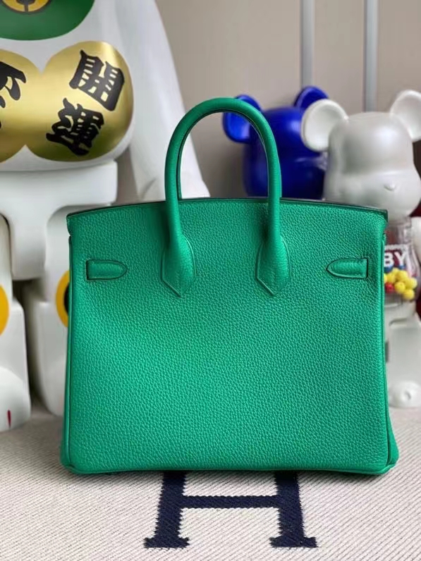 Hermès（爱马仕）Birkin 铂金包 原厂小牛皮 togo 6W Menthe 薄荷绿 银扣 25cm