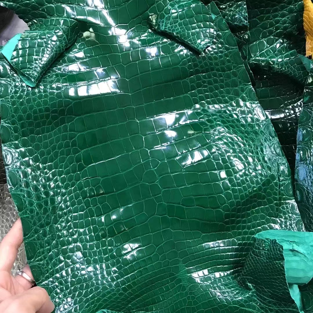Hermès（爱马仕）新皮 鳄鱼皮 祖母绿 定制