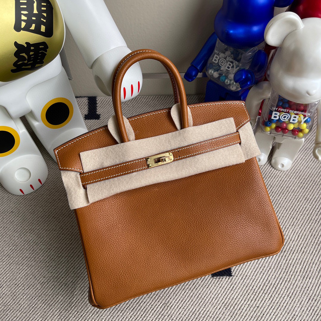 Hermès（爱马仕）Birkin 铂金包 马鞍皮ck37 金棕色 金扣 25cm 顶级手缝 现货