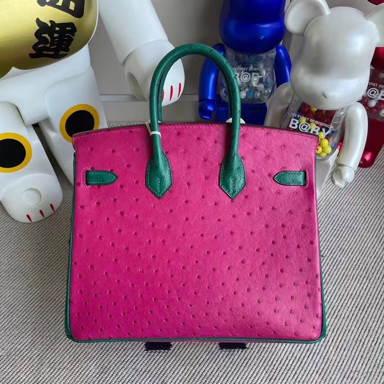 Hermès(爱马仕)Birkin 铂金包 Ostrich kk鸵鸟 天方夜谭粉拼紫丝绒绿 金扣 马蹄印 25cm 定制-拉尔森鳄鱼皮具定制 - 爱马仕包包官网 Hermès(爱马仕)Birkin 铂金包 Ostrich kk鸵鸟 天方夜谭粉拼紫丝绒绿 金扣 马蹄印 25cm 定制