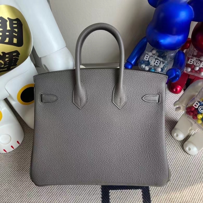 Hermès(爱马仕)Birkin 铂金包 原厂小牛皮 togo 8F 锡器灰 etain 金扣 25cm 顶级手缝-拉尔森鳄鱼皮具定制 - 爱马仕包包官网 Hermès(爱马仕)Birkin 铂金包 原厂小牛皮 togo 8F 锡器灰 etain 金扣 25cm 顶级手缝