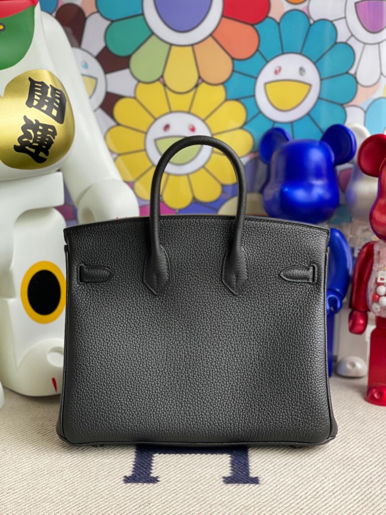 Hermès(爱马仕)Birkin 铂金包 原厂小牛皮 Togo ck89 黑色 Noir 银扣 25cm 顶级手缝-拉尔森鳄鱼皮具定制 - 爱马仕包包官网 Hermès(爱马仕)Birkin 铂金包 原厂小牛皮 Togo ck89 黑色 Noir 银扣 25cm 顶级手缝