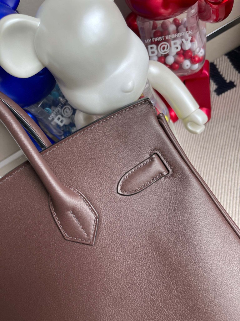 Hermès（爱马仕）Birkin 铂金包 Swift 巧克力色 chocolate 金扣 30cm 顶级手缝 超美