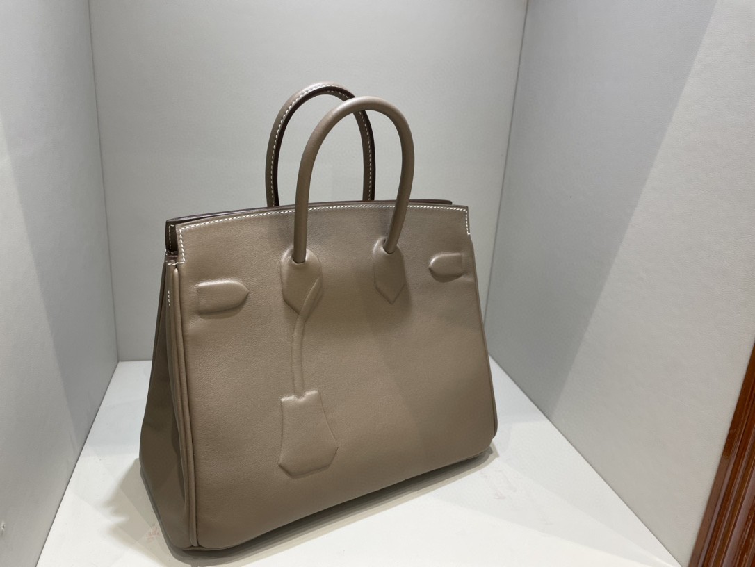Hermès（爱马仕）Birkin Shadow 幻影 大象灰 etoupe 25cm 凹凸有致的影子设计