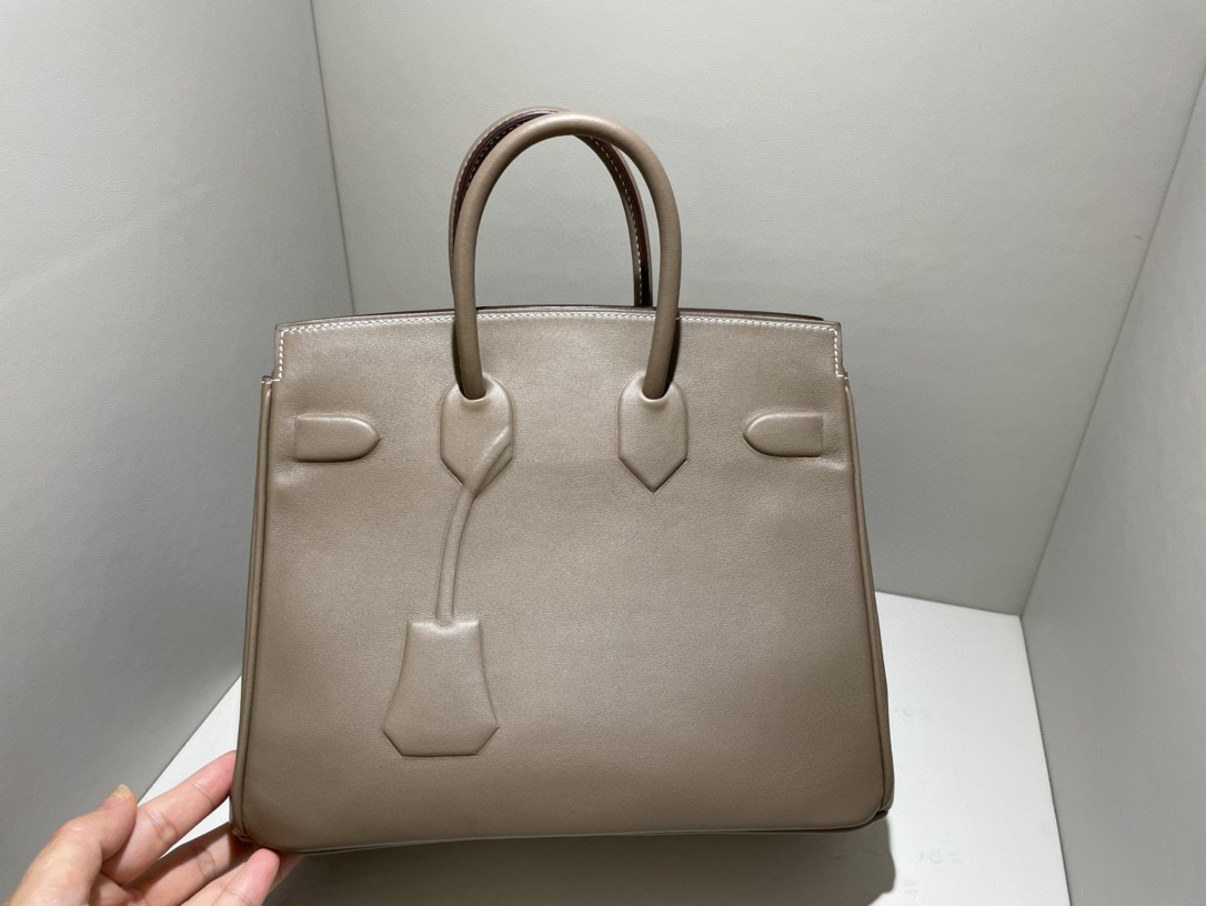 Hermès（爱马仕）Birkin Shadow 幻影 大象灰 etoupe 25cm 凹凸有致的影子设计
