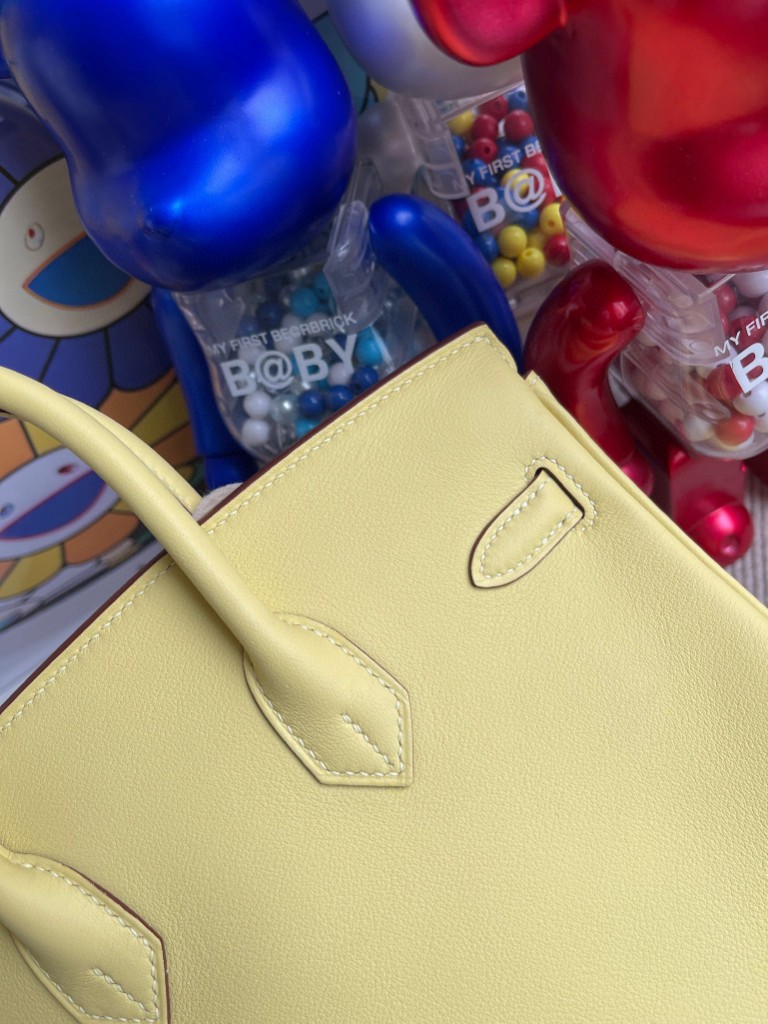 Hermès（爱马仕）Birkin 铂金包 Swift皮 1Z 小鸡黄 金扣 25cm 顶级手缝