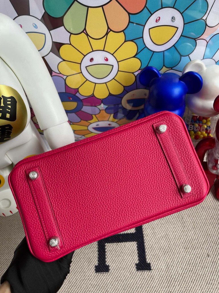Hermès(爱马仕)Birkin 铂金包 原厂小牛皮 togo 墨西哥粉 银扣 25cm 顶级手缝 现货-拉尔森鳄鱼皮具定制 - 爱马仕包包官网 Hermès(爱马仕)Birkin 铂金包 原厂小牛皮 togo 墨西哥粉 银扣 25cm 顶级手缝 现货