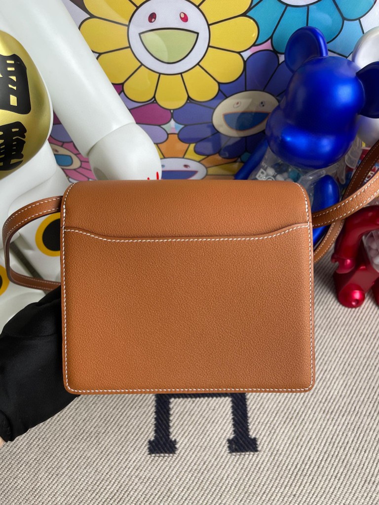 Hermès（爱马仕）Roulis 猪鼻子 Evecolor 金棕色 Gold 金扣 18cm 定制