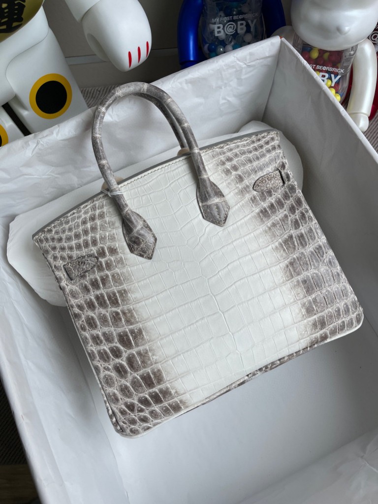 Hermès(爱马仕)Birkin 铂金包 Himalaya 喜马拉雅 银扣 25cm 顶级手缝 品相超赞 现货-拉尔森鳄鱼皮具定制 - 爱马仕包包官网 Hermès(爱马仕)Birkin 铂金包 Himalaya 喜马拉雅 银扣 25cm 顶级手缝 品相超赞 现货