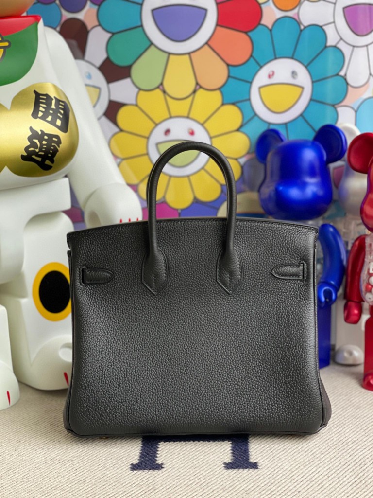 Hermès（爱马仕）Birkin 铂金包 原厂小牛皮 Togo ck89 黑色 Noir 金扣 25cm 顶级手缝