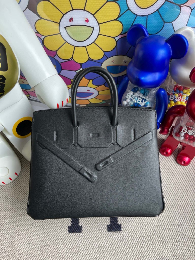 Hermès（爱马仕）Birkin 铂金包 Shadow ck89 黑色 Noir 25cm 顶级手缝 超美