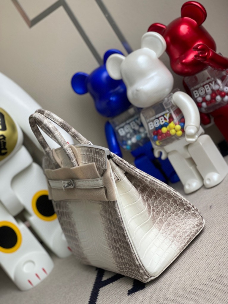 Hermès（爱马仕）Birkin 铂金包 Himalaya 喜马拉雅 银扣 25cm 顶级手缝 品相超赞 现货
