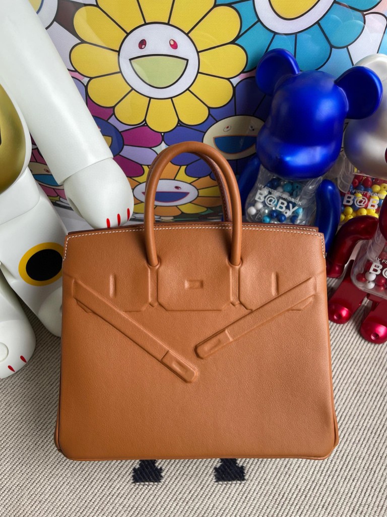 Hermès（爱马仕）Birkin 铂金包 Shadow ck37 金棕色 Gold 25cm 顶级手缝 超美