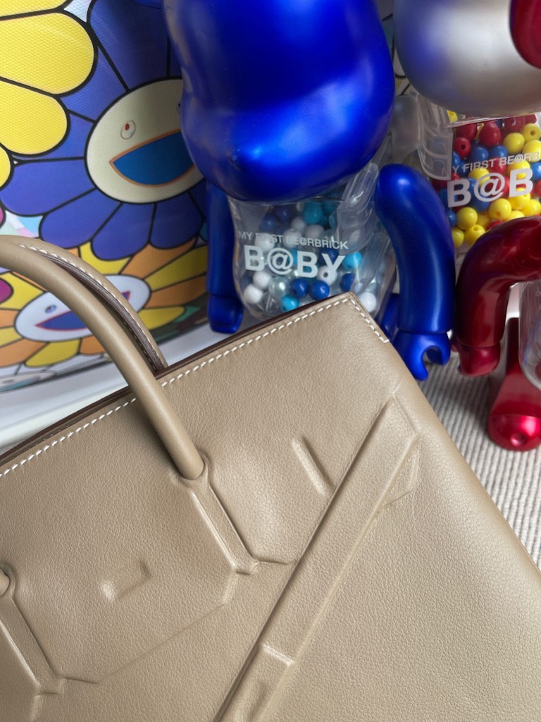 Hermès（爱马仕）Birkin 铂金包 Shadow ck18 大象灰 Etoupe 25cm 顶级手缝 超美