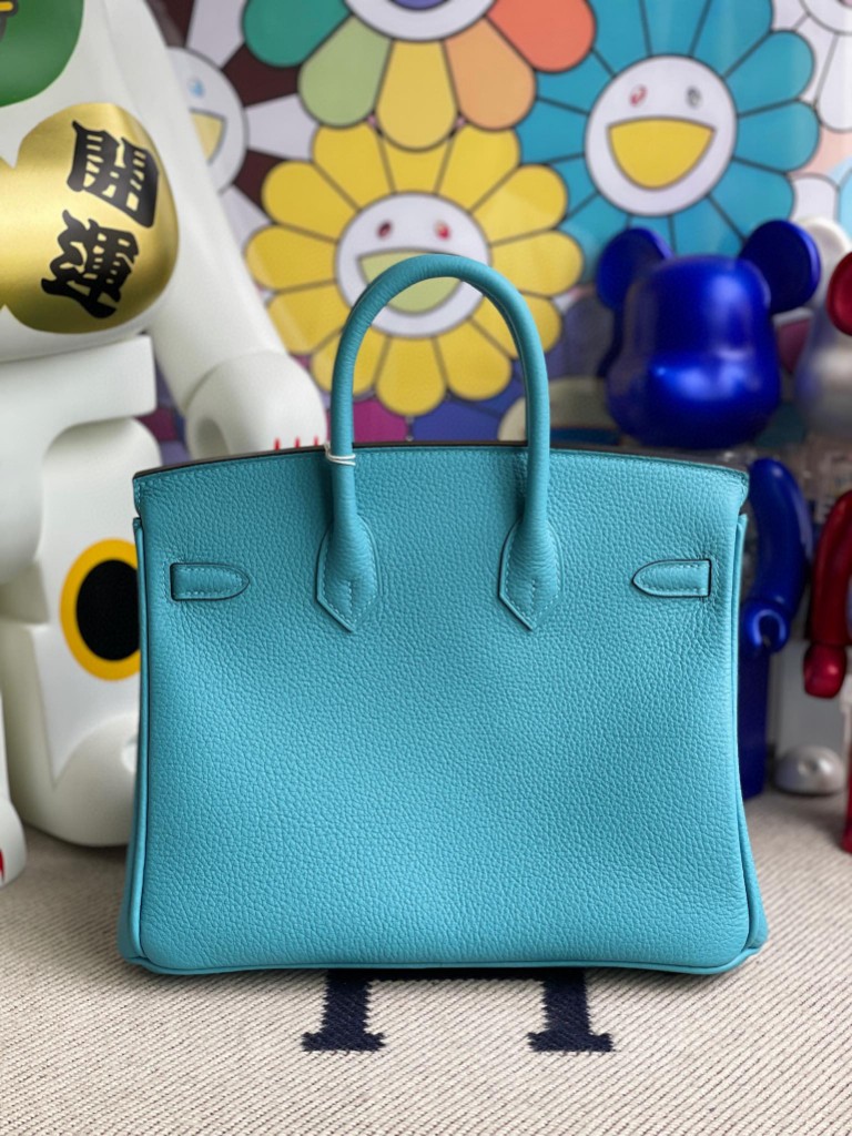 Hermès(爱马仕)Birkin 铂金包 原厂小牛皮 Togo p3 北方蓝 银扣 25cm 顶级手缝-拉尔森鳄鱼皮具定制 - 爱马仕包包官网 Hermès(爱马仕)Birkin 铂金包 原厂小牛皮 Togo p3 北方蓝 银扣 25cm 顶级手缝