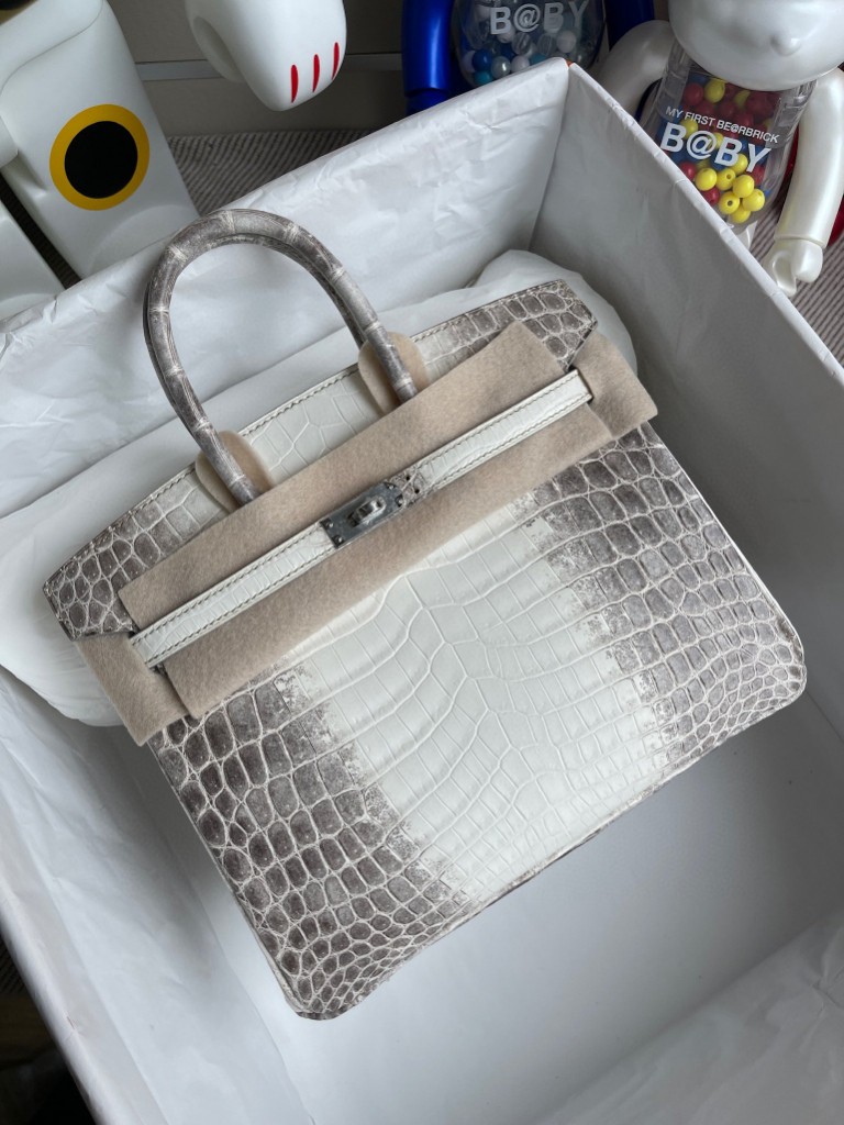 Hermès（爱马仕）Birkin 铂金包 Himalaya 喜马拉雅 银扣 25cm 顶级手缝 品相超赞 现货