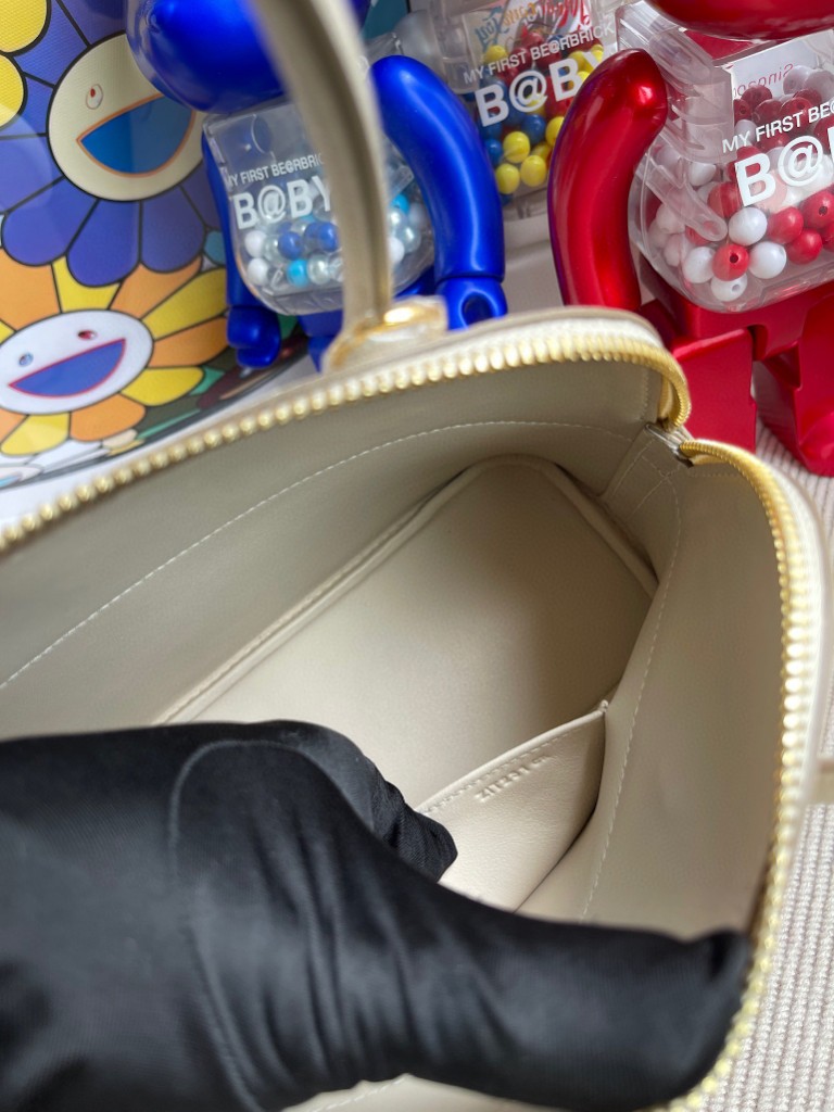 Hermès（爱马仕）Bolide 保龄球包 Epsom 原厂掌纹皮 ck10 奶昔白 Craie 金扣 27cm 顶级手缝