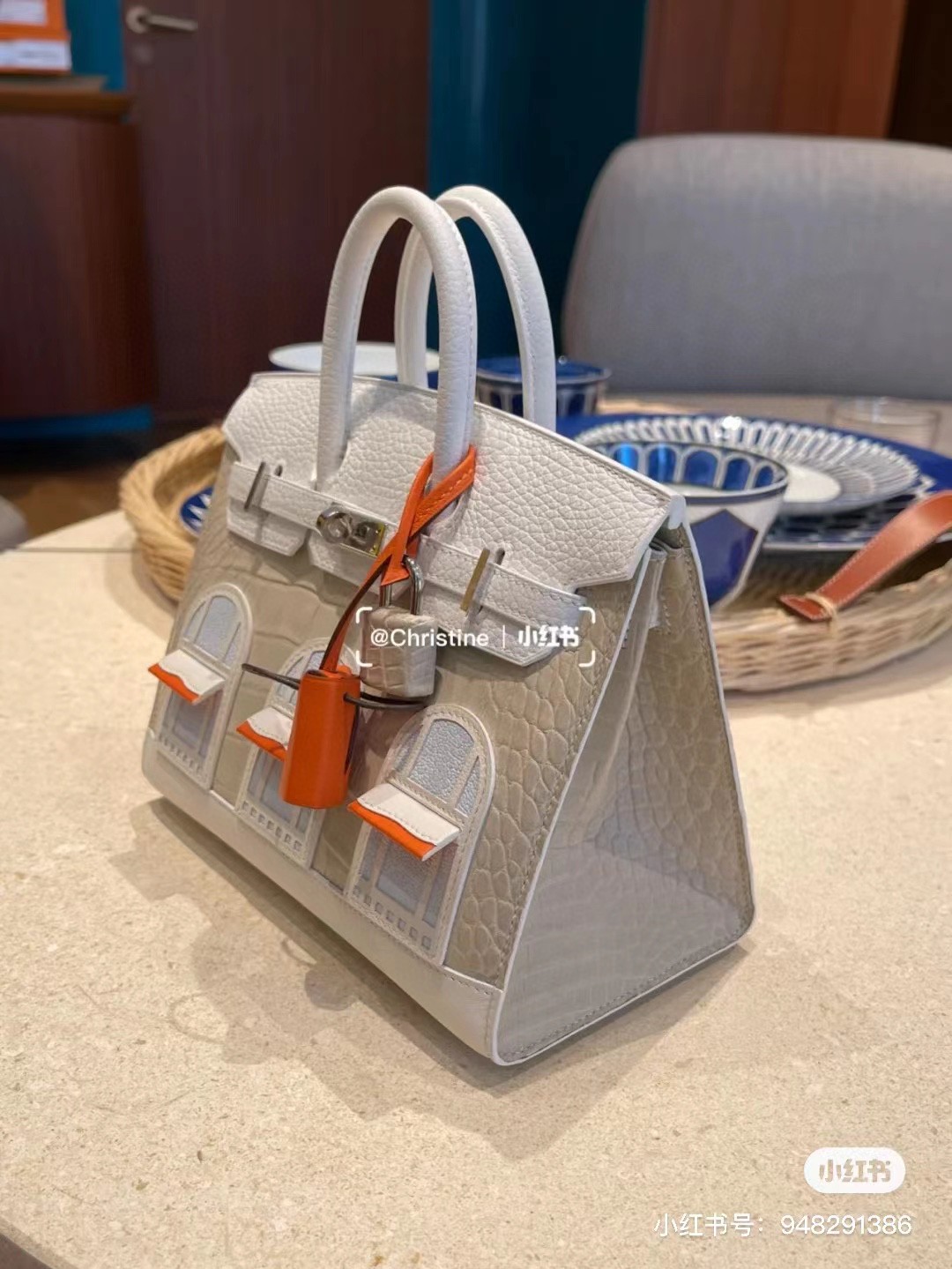 Hermès（爱马仕）Birkin 小房子 白色 20cm 定制