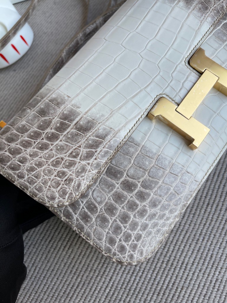 Hermès（爱马仕）Constance 空姐包 Elan himalaya 喜马拉雅 金扣 26cm 顶级手缝