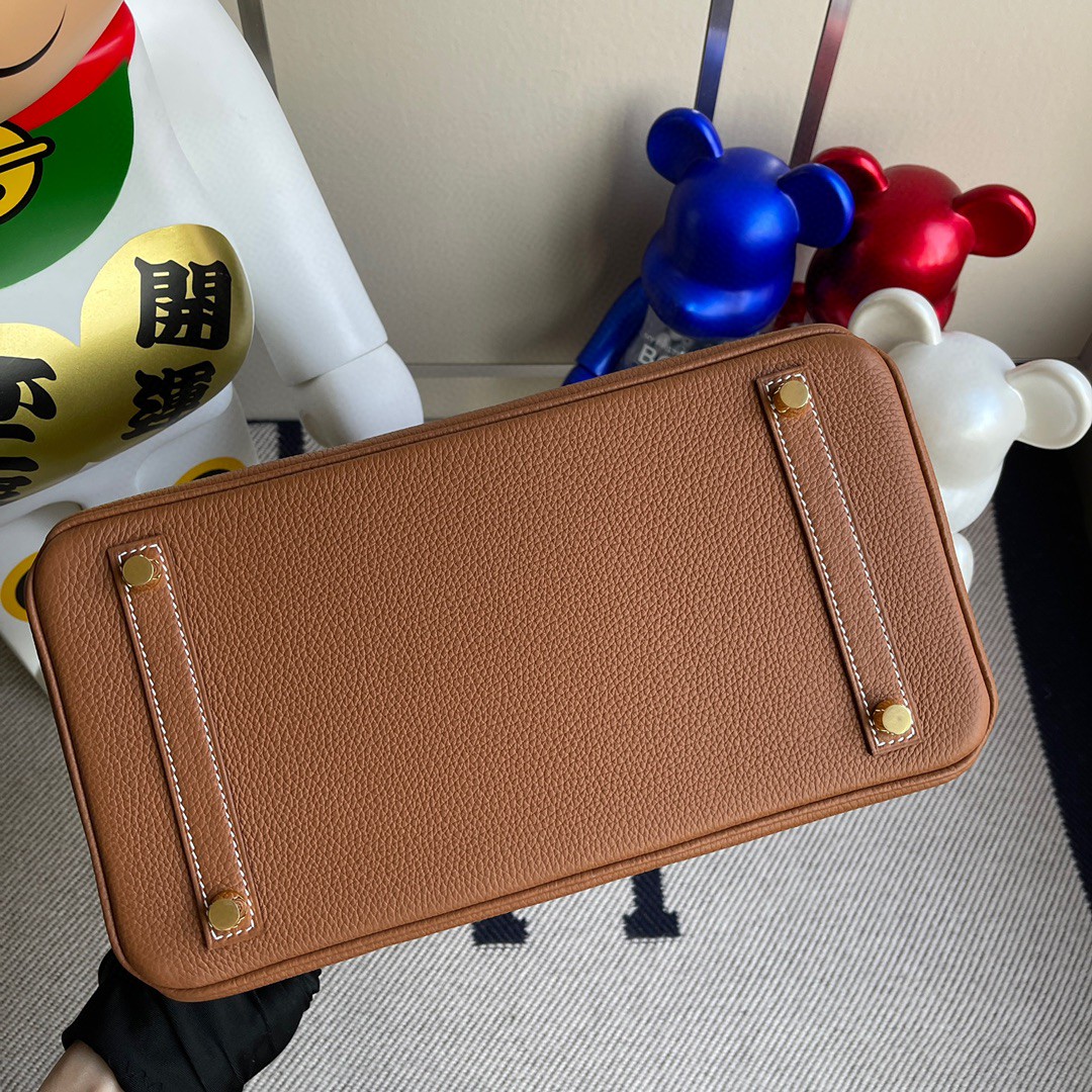Hermès(爱马仕)Birkin 铂金包 原厂小牛皮 togo 金棕色 gold 金扣 30cm 顶级手缝 现货-拉尔森鳄鱼皮具定制 - 爱马仕包包官网 Hermès(爱马仕)Birkin 铂金包 原厂小牛皮 togo 金棕色 gold 金扣 30cm 顶级手缝 现货