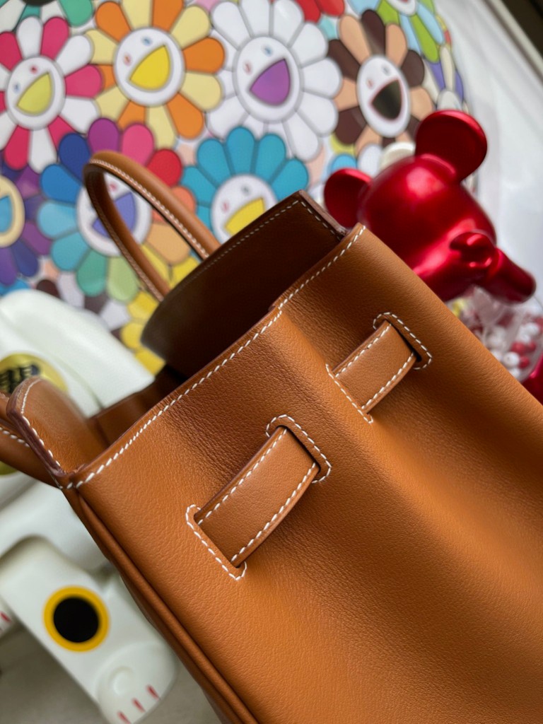 Hermès(爱马仕)Birkin Shadow 影子包 金棕色 银扣 35cm 顶级手缝-拉尔森鳄鱼皮具定制 - 爱马仕包包官网 Hermès(爱马仕)Birkin Shadow 影子包 金棕色 银扣 35cm 顶级手缝