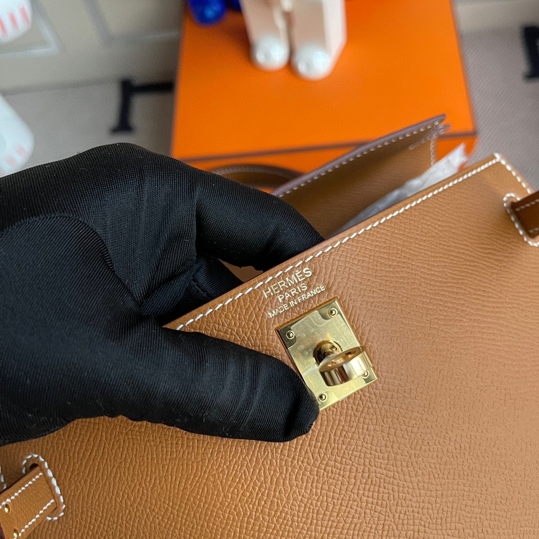 Hermès(爱马仕)Kelly 凯莉包 Epsom 原厂掌纹皮 ck37 金棕色 Gold 金扣 25cm 顶级手缝-拉尔森鳄鱼皮具定制 - 爱马仕包包官网 Hermès(爱马仕)Kelly 凯莉包 Epsom 原厂掌纹皮 ck37 金棕色 Gold 金扣 25cm 顶级手缝