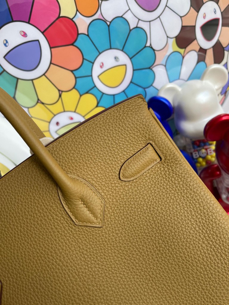Hermès（爱马仕）Birkin 铂金包 原厂小牛皮 togo 8U 铜金色 金扣 30cm 顶级手缝