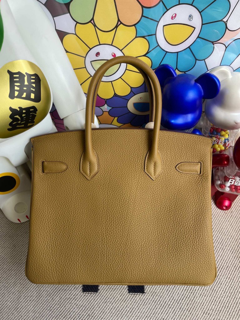 Hermès（爱马仕）Birkin 铂金包 原厂小牛皮 togo 8U 铜金色 金扣 30cm 顶级手缝