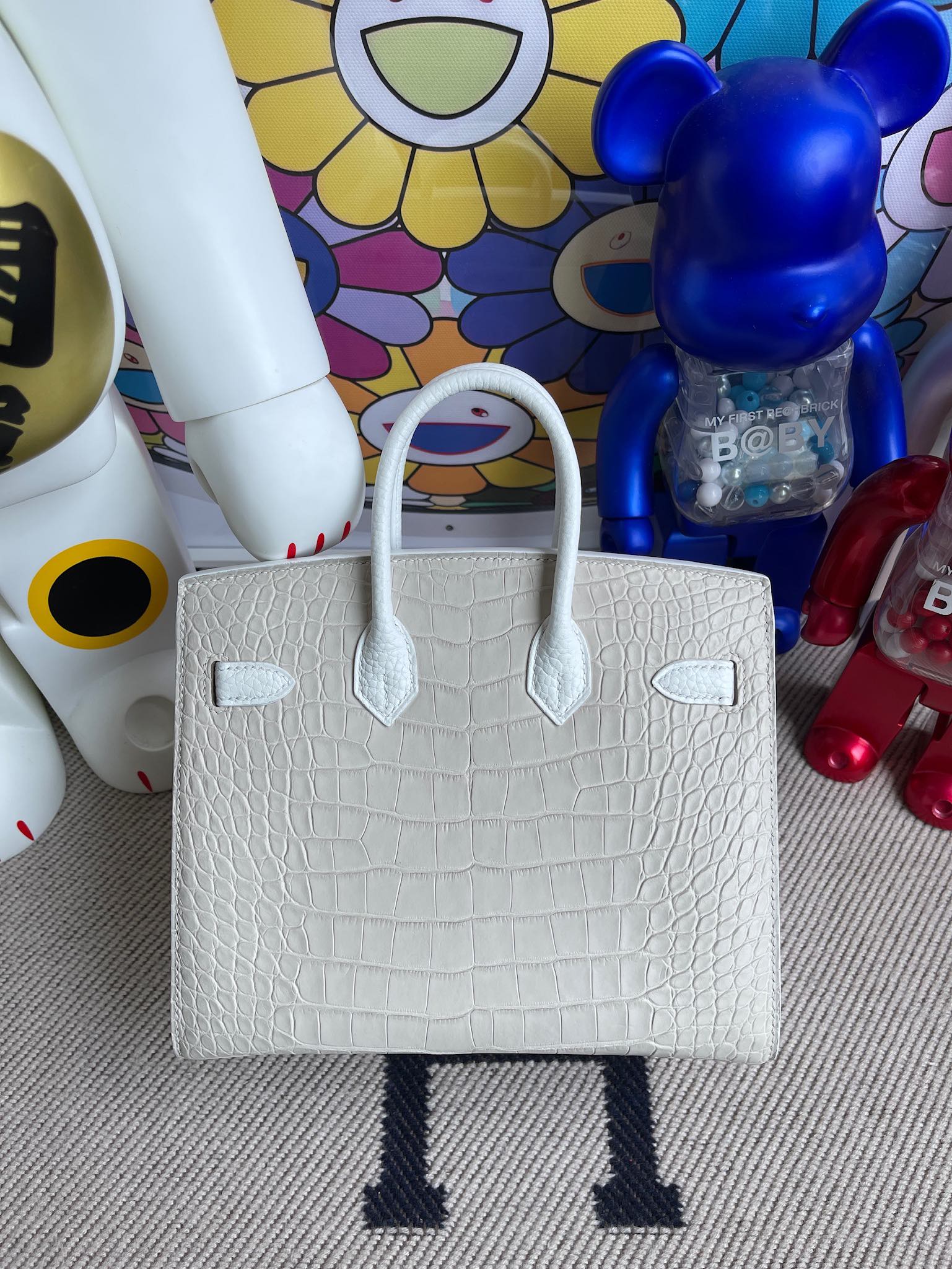 Hermès（爱马仕）Birkin 铂金包 小房子 白色 银扣 20cm 限量现货