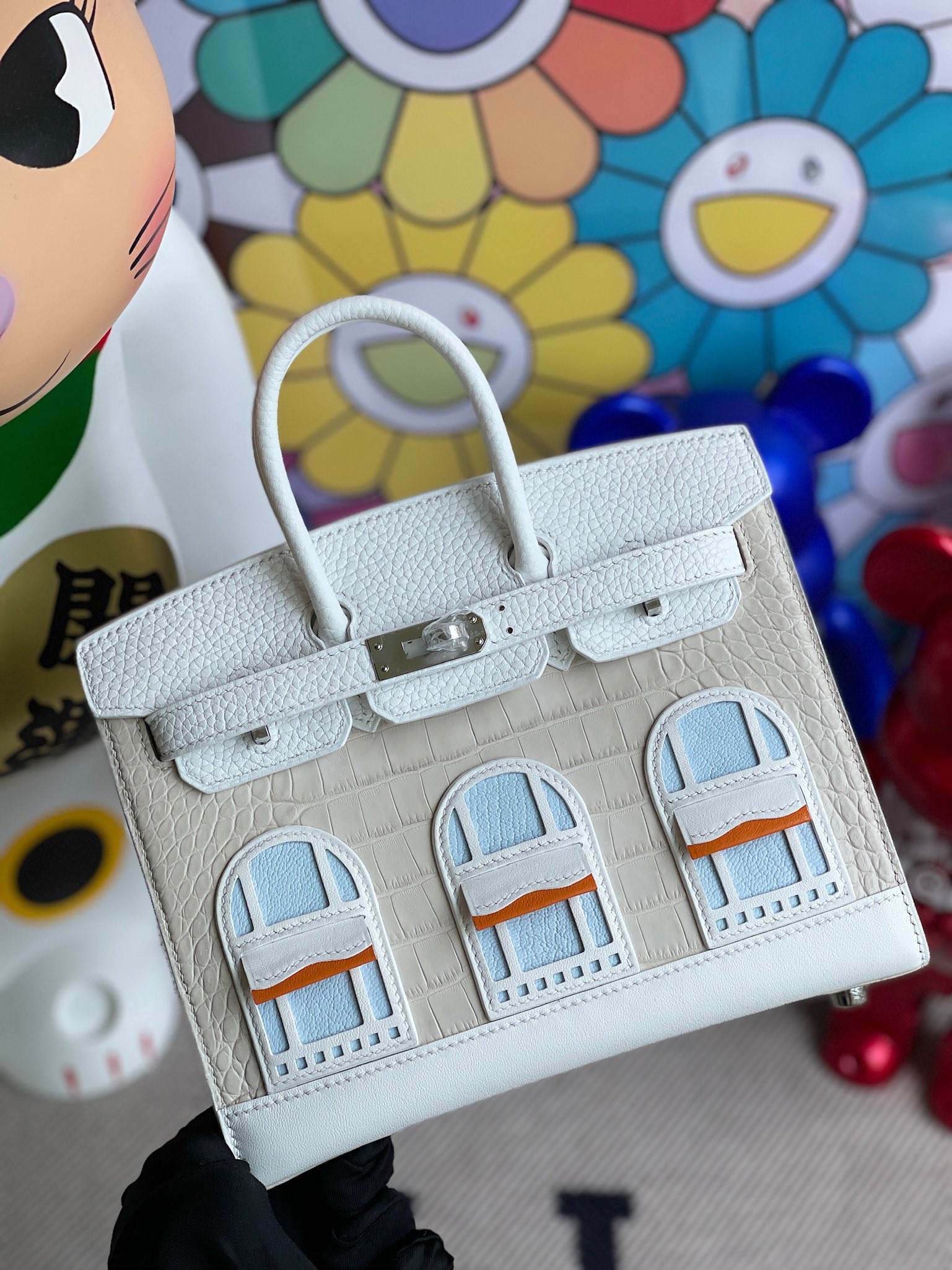 Hermès（爱马仕）Birkin 铂金包 小房子 白色 银扣 20cm 限量现货