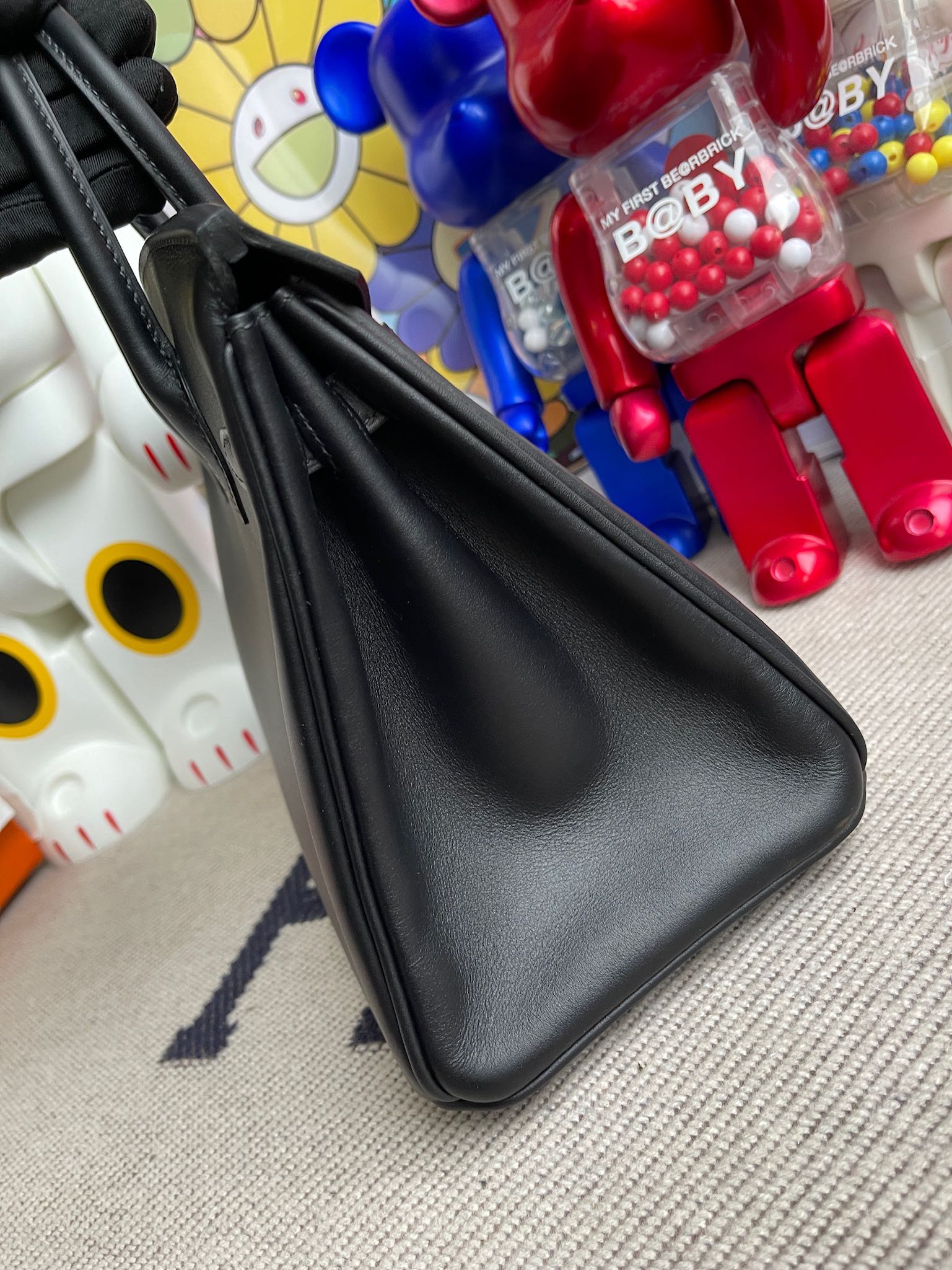 Hermès（爱马仕）Birkin 铂金包 新皮 Jonathan  黑色 金扣 25cm 顶级手缝