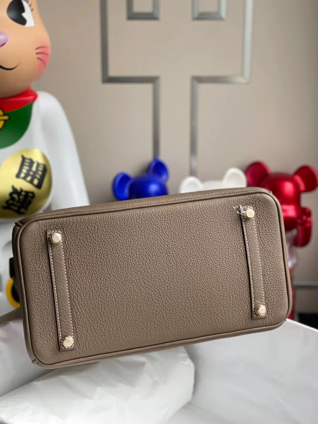 Hermès（爱马仕）Birkin 铂金包 Togo小牛皮 Ck18 大象灰 金扣 30cm