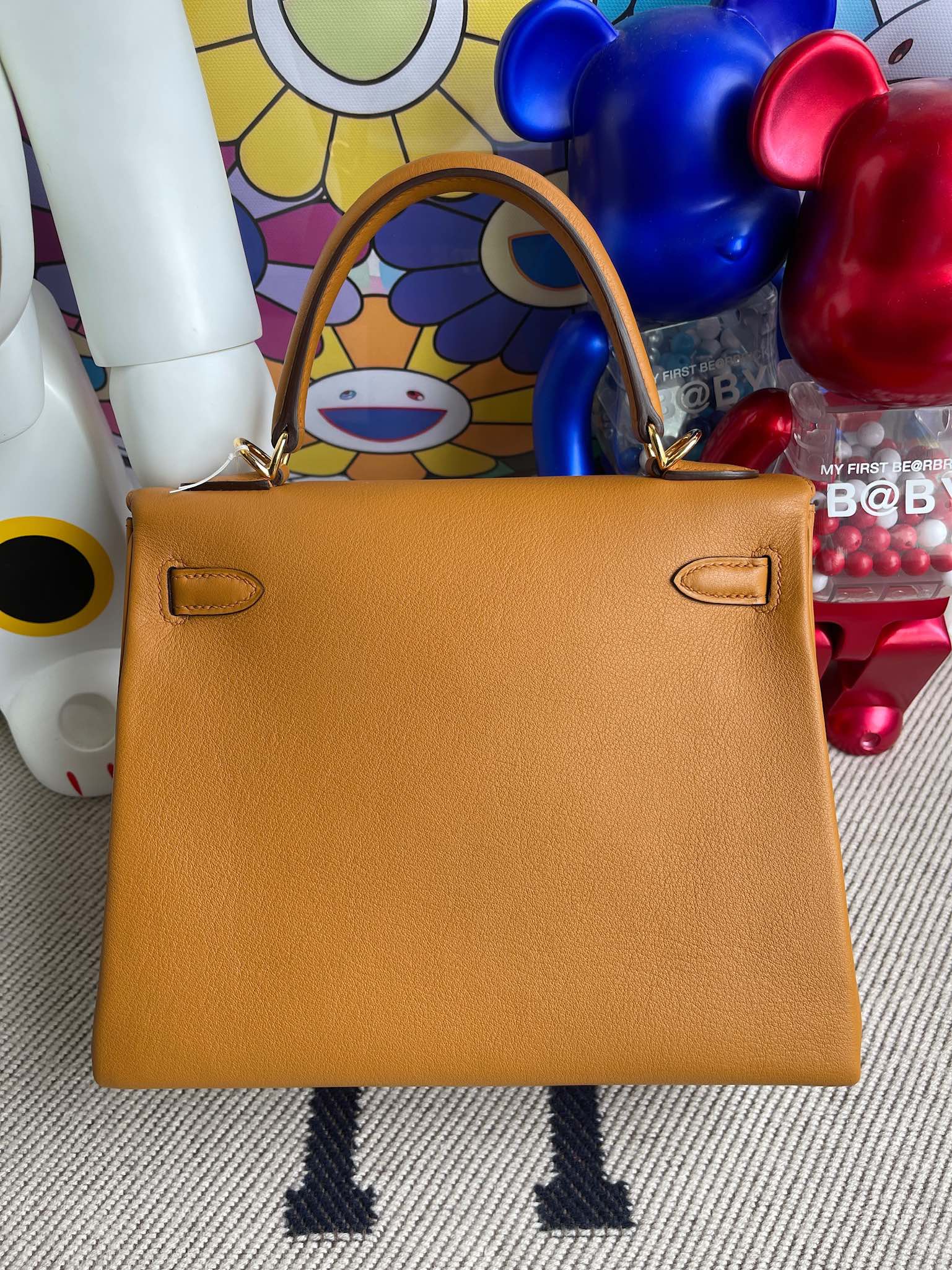 Hermès（爱马仕）Kelly 凯莉包 Swift S2 芝麻色 金扣 25cm 顶级手缝