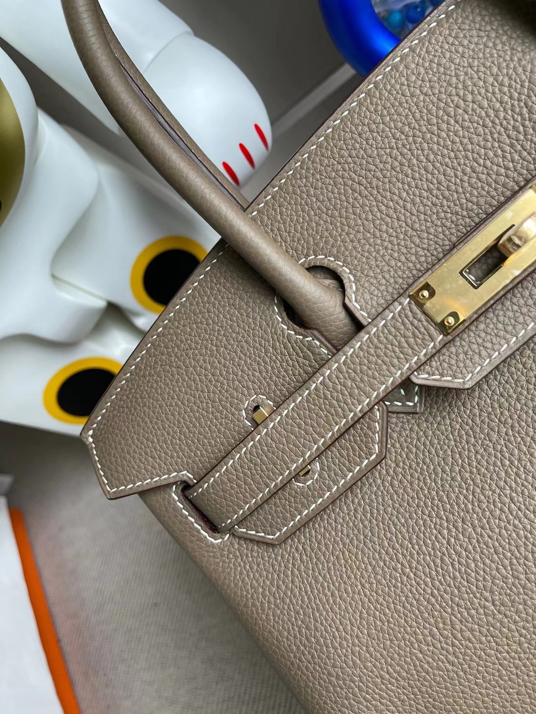 Hermès（爱马仕）Birkin 铂金包 Togo小牛皮 Ck18 大象灰 金扣 30cm