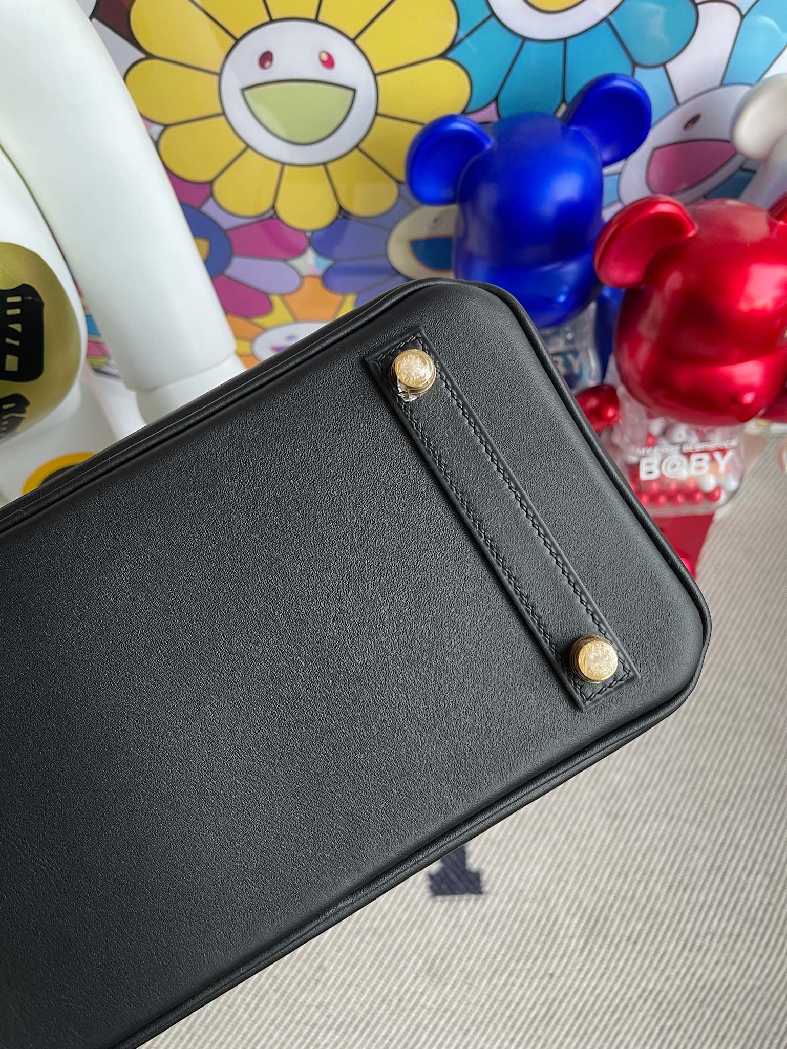 Hermès(爱马仕)Birkin 铂金包 新皮 Jonathan 黑色 金扣 25cm 顶级手缝-拉尔森鳄鱼皮具定制 - 爱马仕包包官网 Hermès(爱马仕)Birkin 铂金包 新皮 Jonathan 黑色 金扣 25cm 顶级手缝
